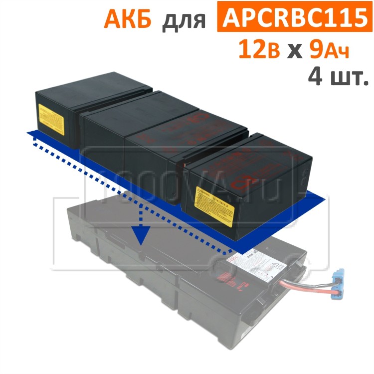 Комплект аккумуляторов для APCRBC115