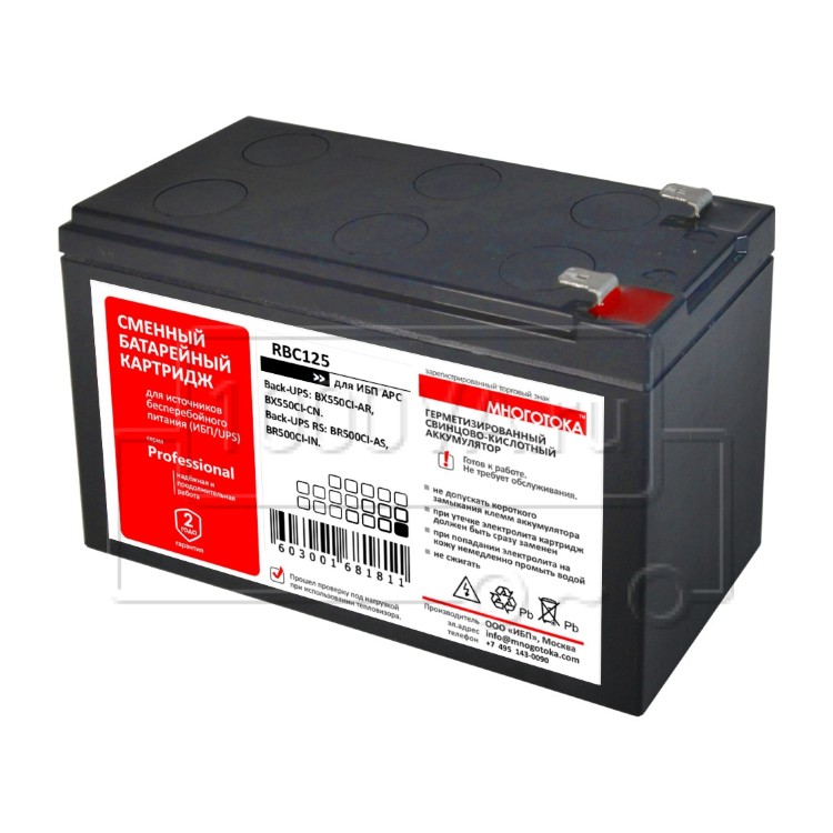 RBC125 Professional. Гарантия 24 месяца