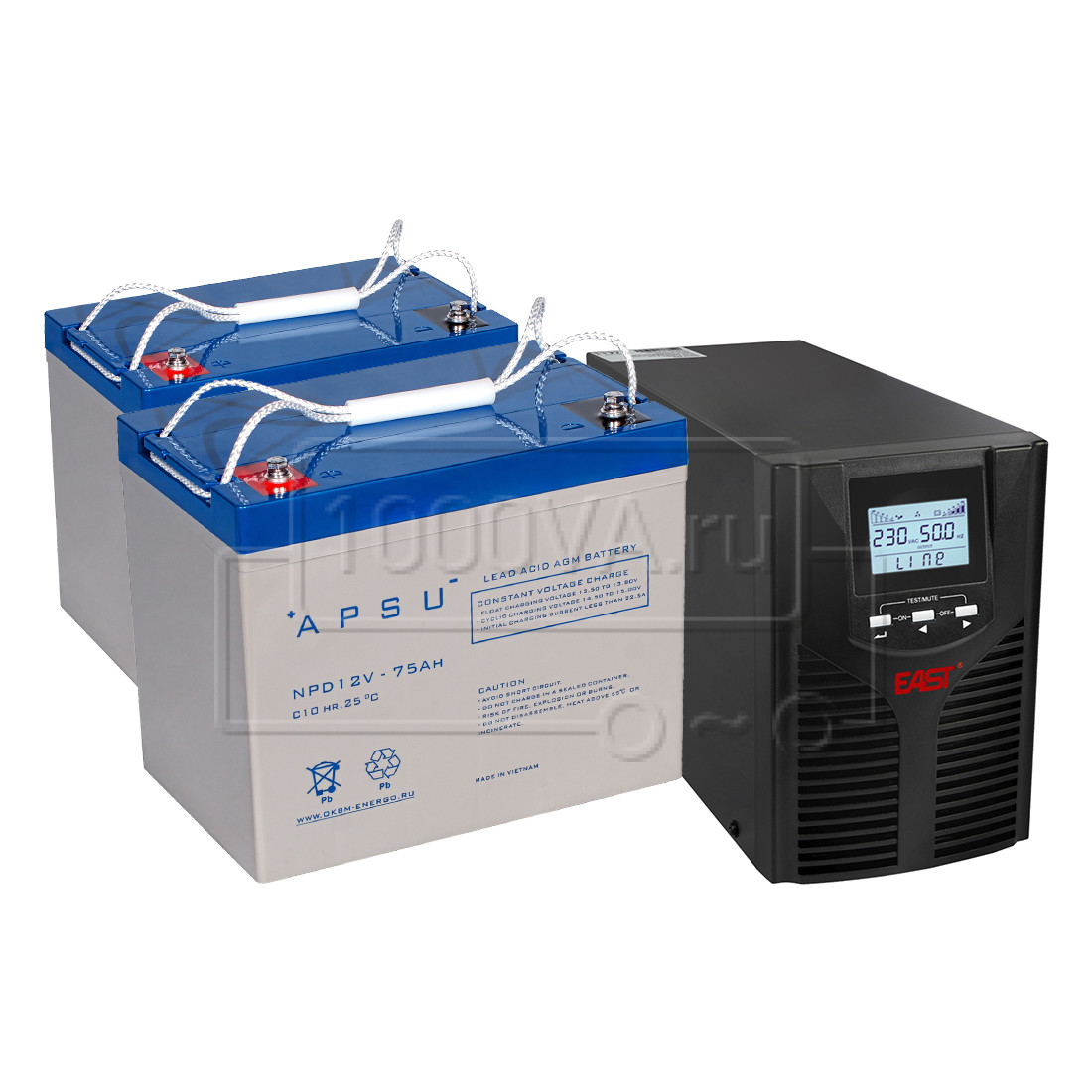 East EA900Pro-H 1kVA DC24V + 2 АКБ 75 Ач