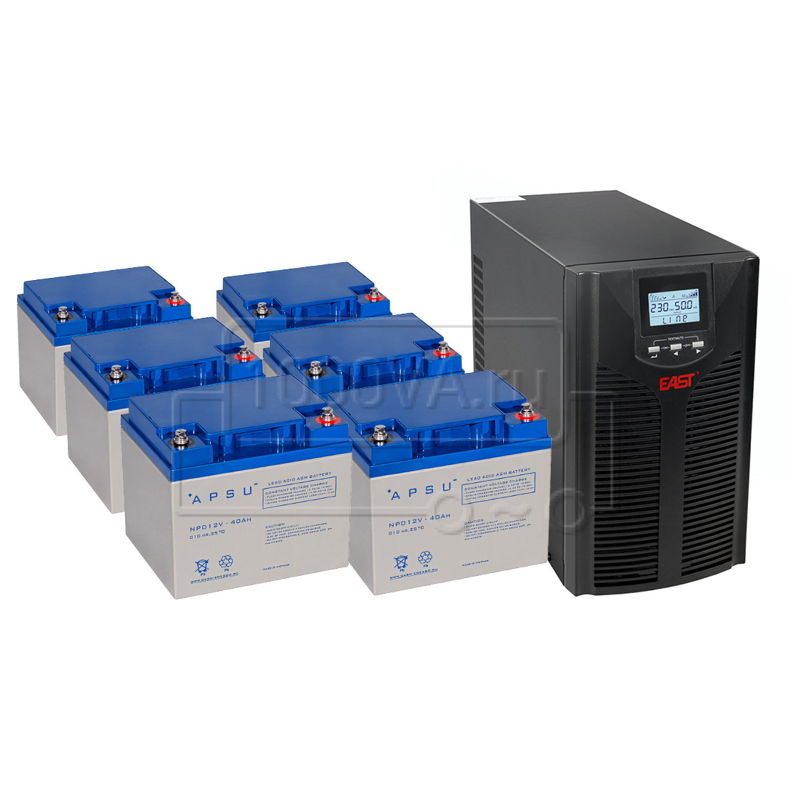 East EA900Pro-H 3kVA DC72V + 6 АКБ 40 Ач