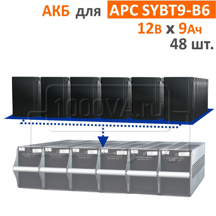 Комплект аккумуляторов для SYBT9-B6