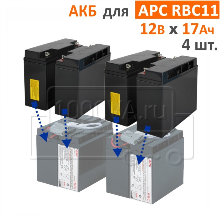 Комплект аккумуляторов для APC RBC11