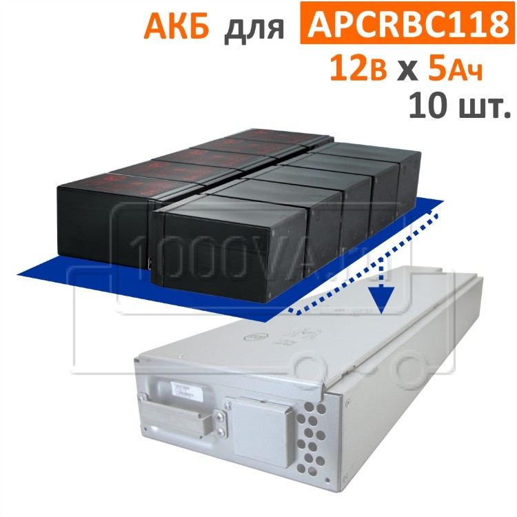 Комплект аккумуляторов для APCRBC118