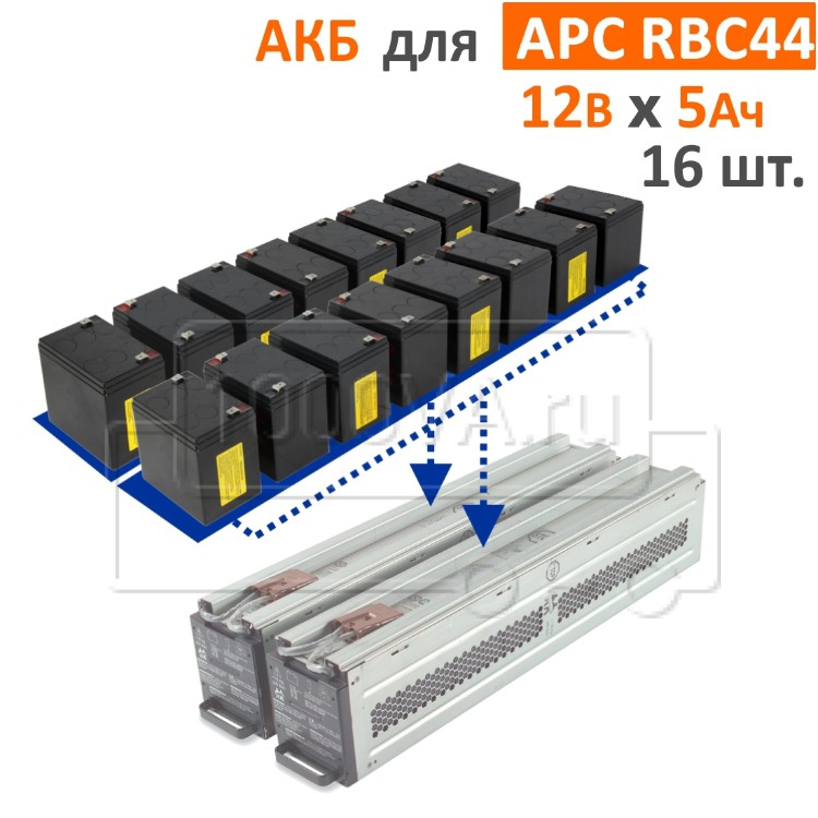 Комплект аккумуляторов для APC RBC44